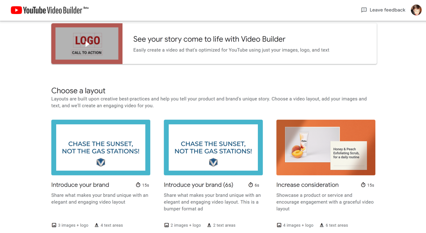 Как быстро создать видео для рекламы — обзор Video Builder от YouTube
