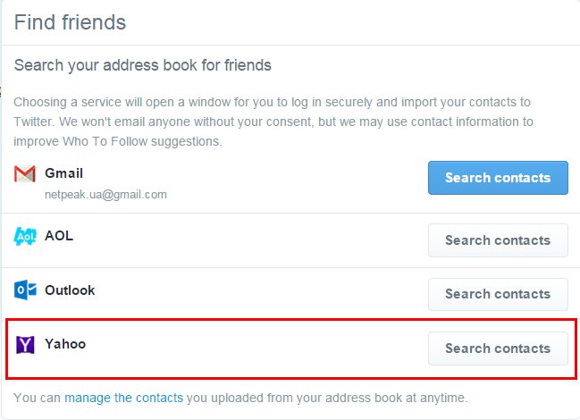 Как добавить подписчиков в Facebook, Twitter и LinkedIn из базы рассылки